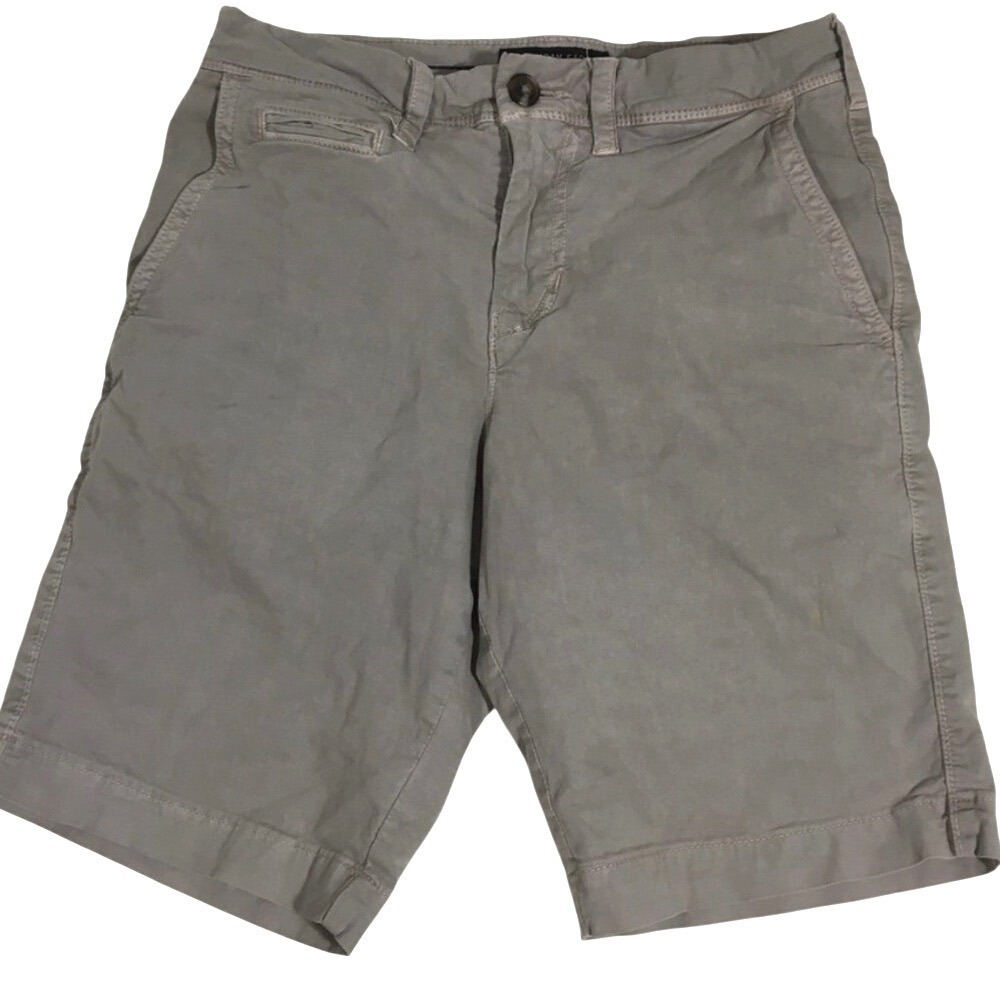 American Eagle Extreme Flex Slim Chino Shorts 26 Grey